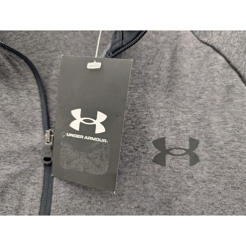 NWT Under Armour Men's UA Tech ½ Zip Long Sleeve in Carbon Heather size Medium gallery