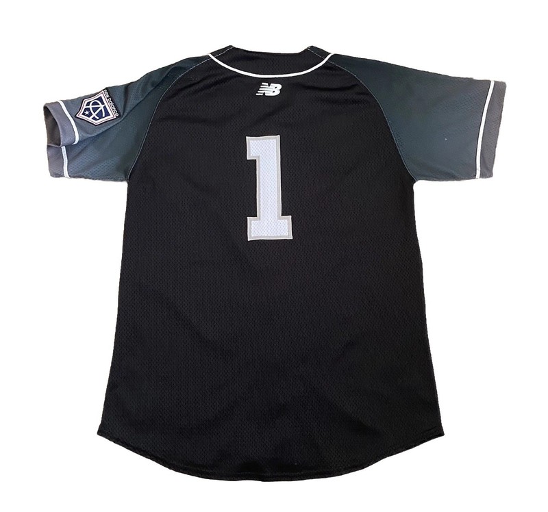 New Balance Area Code Baseball Jersey #1 Black Men’s Size 40 MLB Prospect Games gallery