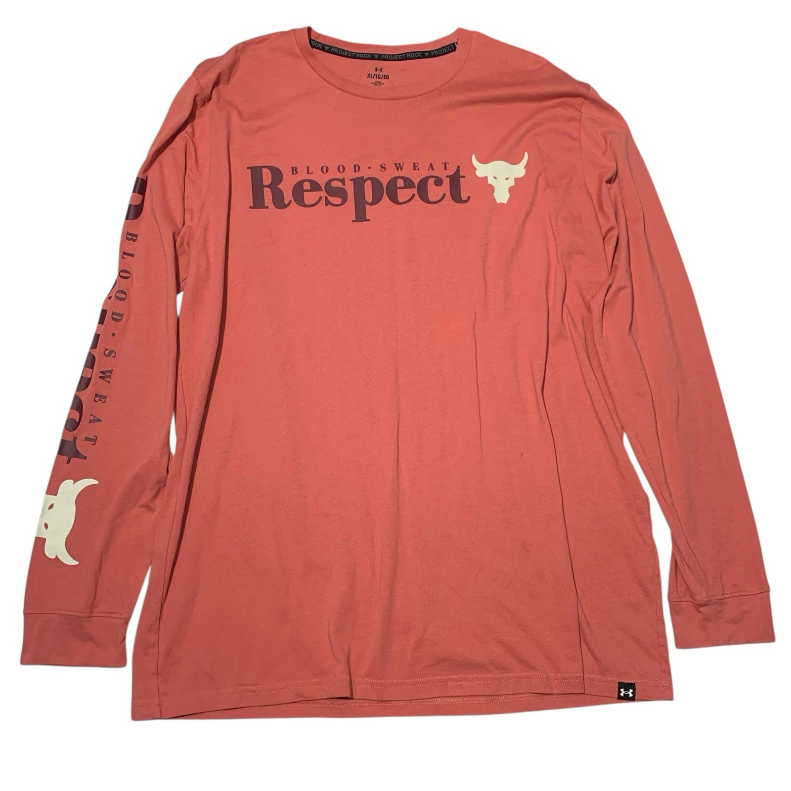 Under Armour Project Rock Blood Sweat Respect BSR Deco Rose T-shirt gallery