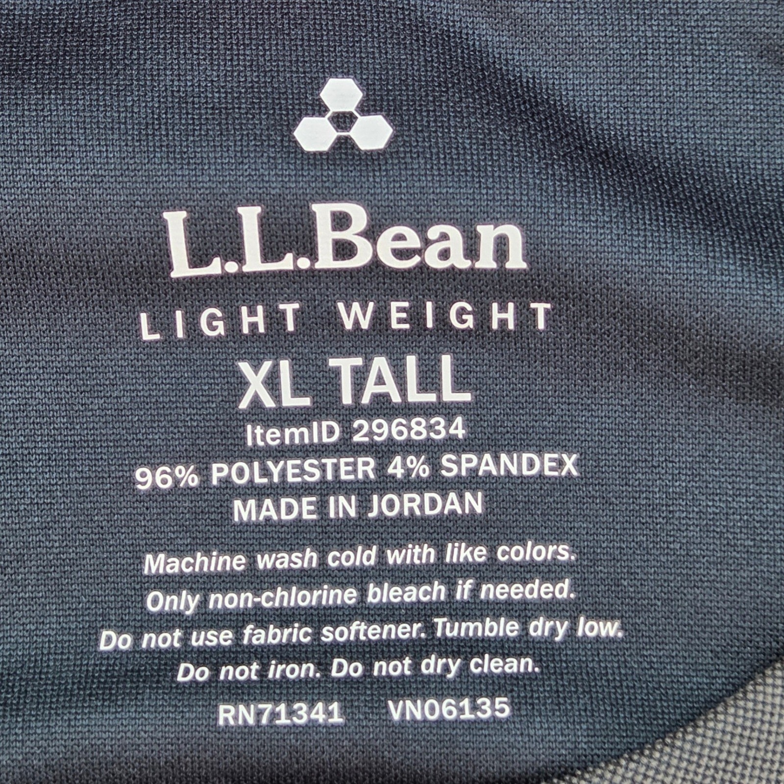 L.L. Bean Performance Tee Mens XL Tall Raglan Activewear Contrast Stitching Gray gallery