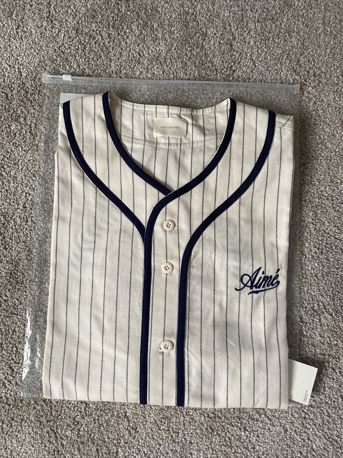 Aime Leon Dore ALD Good Sportsmanship Baseball SS22 Jersey Cream Pristine White gallery