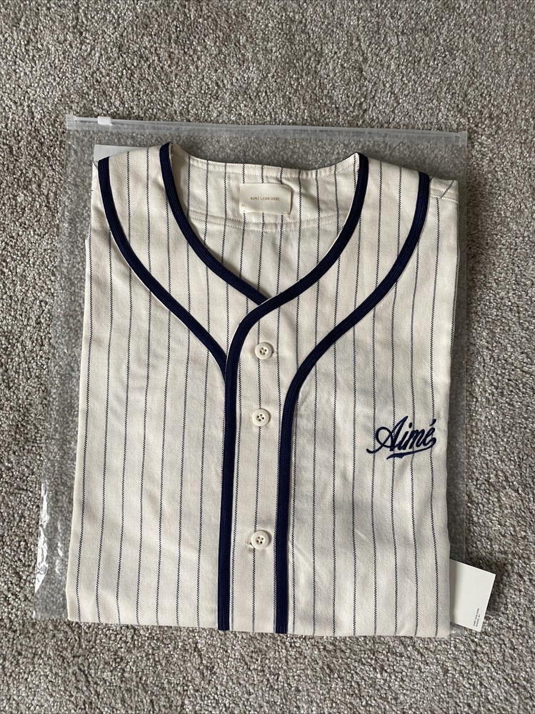 Aime Leon Dore ALD Good Sportsmanship Baseball SS22 Jersey Cream Pristine White