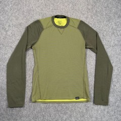Patagonia Yellow Green Striped Capilene 2 Lightweight Shirt Men’s Size XS