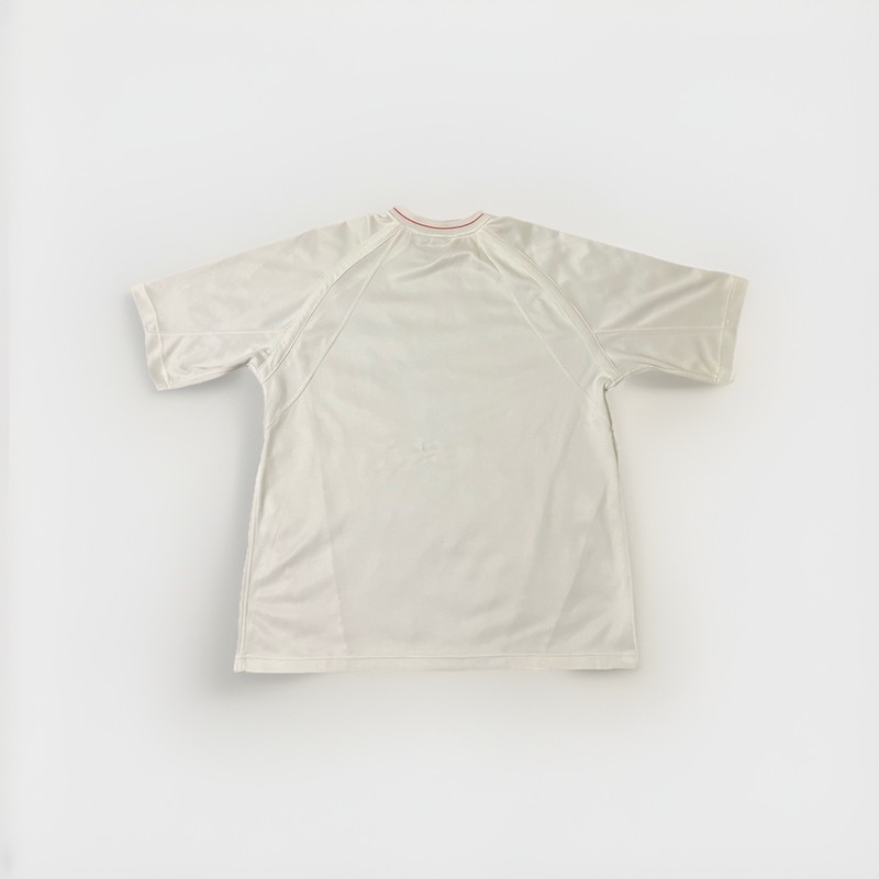 Y2K Sean John White Short Sleeve Jersey Mens Size L Light Yellow Stain On Front gallery