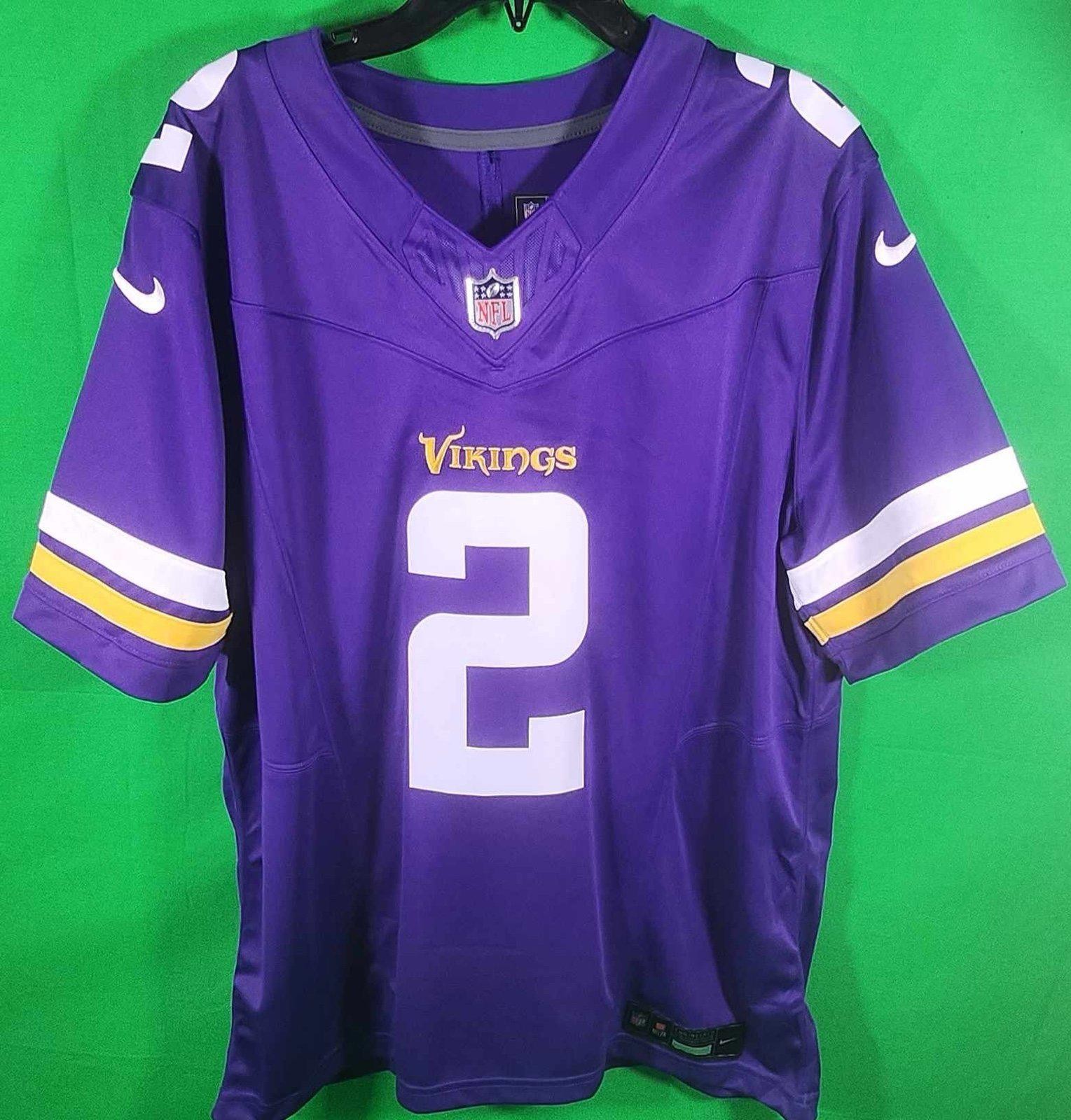 Justin Jefferson Vikings Nike Vapor FUSE Limited Jersey Purple #2 Size L, NWT gallery
