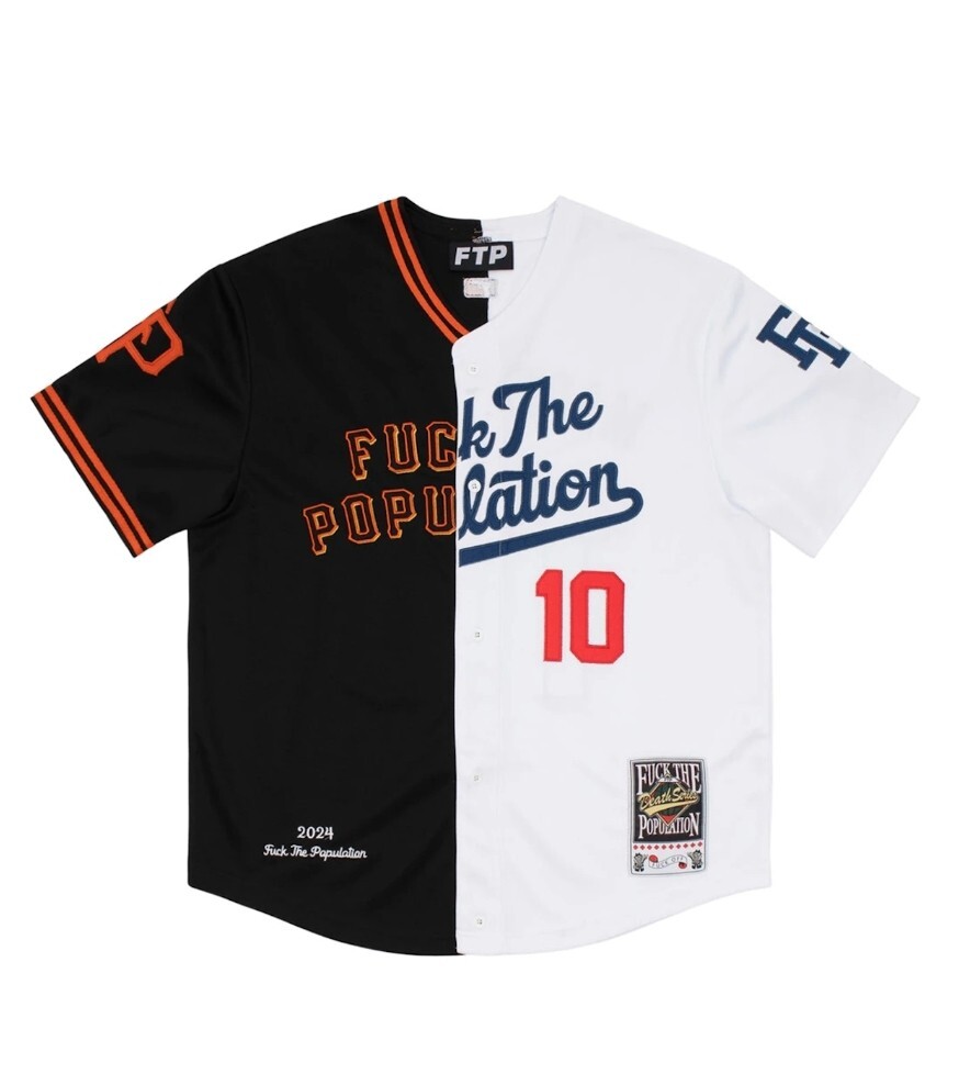 FTP FuckThePopulation Rivals Baseball Jersey Black Size: XL ORDER CONFIRMED gallery