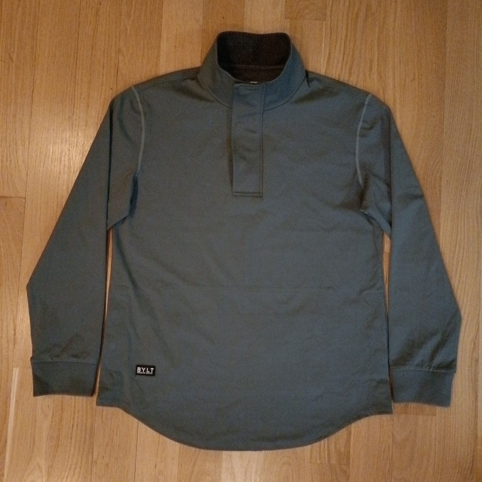 BYLT Basics Elite Fairway Pullover Men Size Medium M Dark Olive Golf 1/4 Magnets gallery