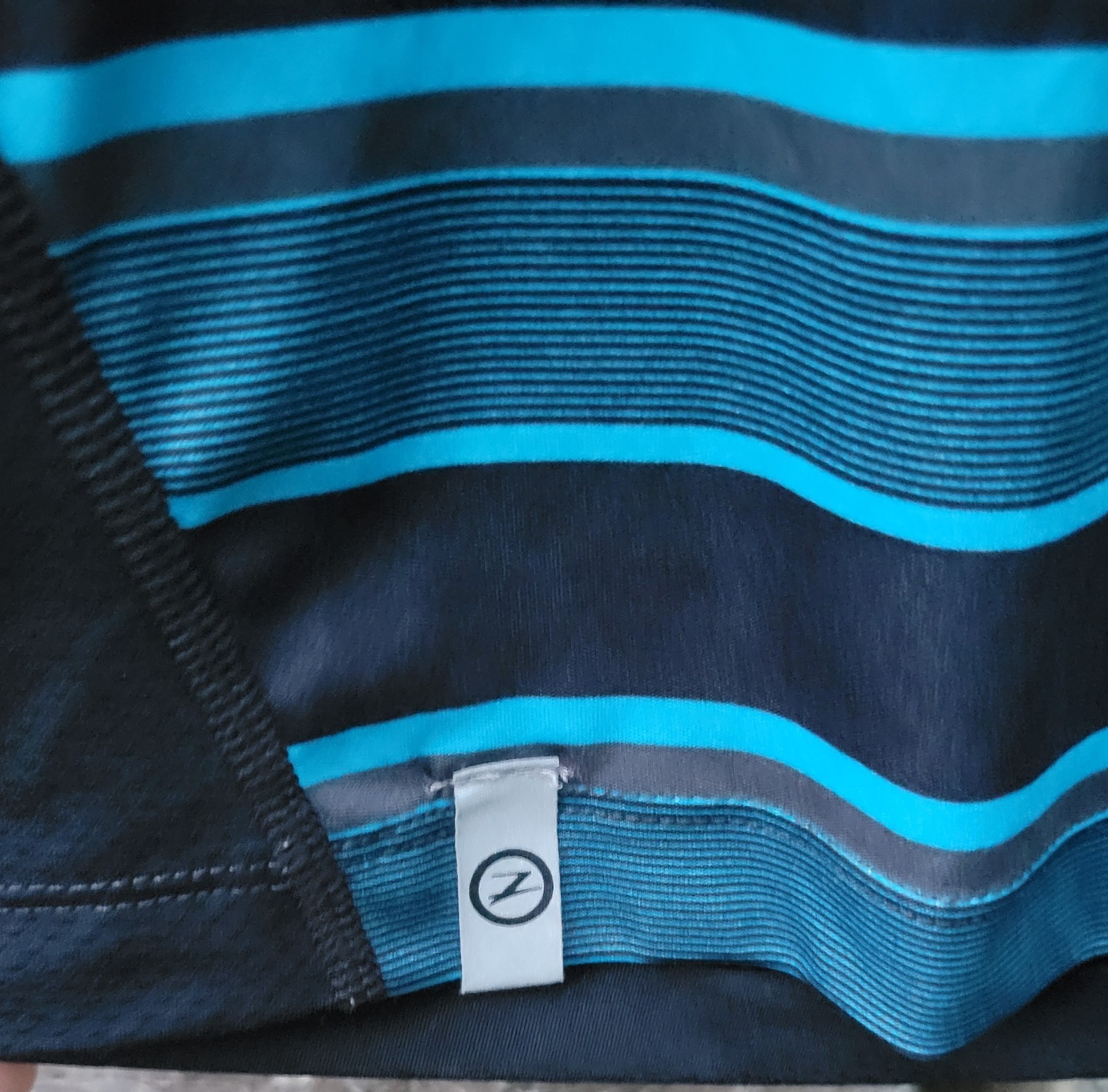 Zoot Mens Size M Performance Running Triathlon Tank Top Shirt Striped Blue gallery