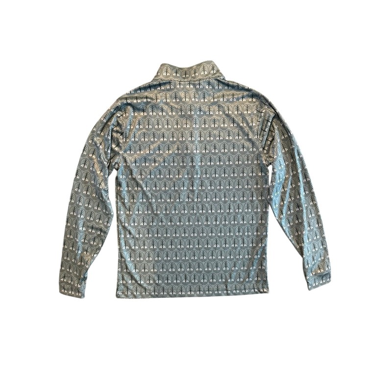 Highlander Beer League 91 Quarter Zip Pullover Green Trees Recycled Shirt M gallery