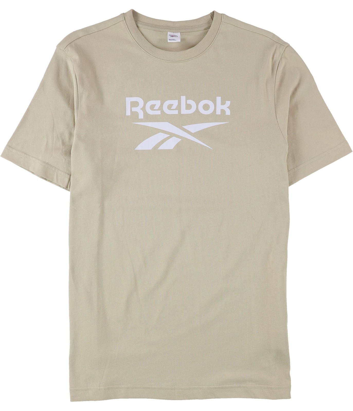Reebok Mens Vector Logo Graphic T-Shirt, Beige, Medium gallery