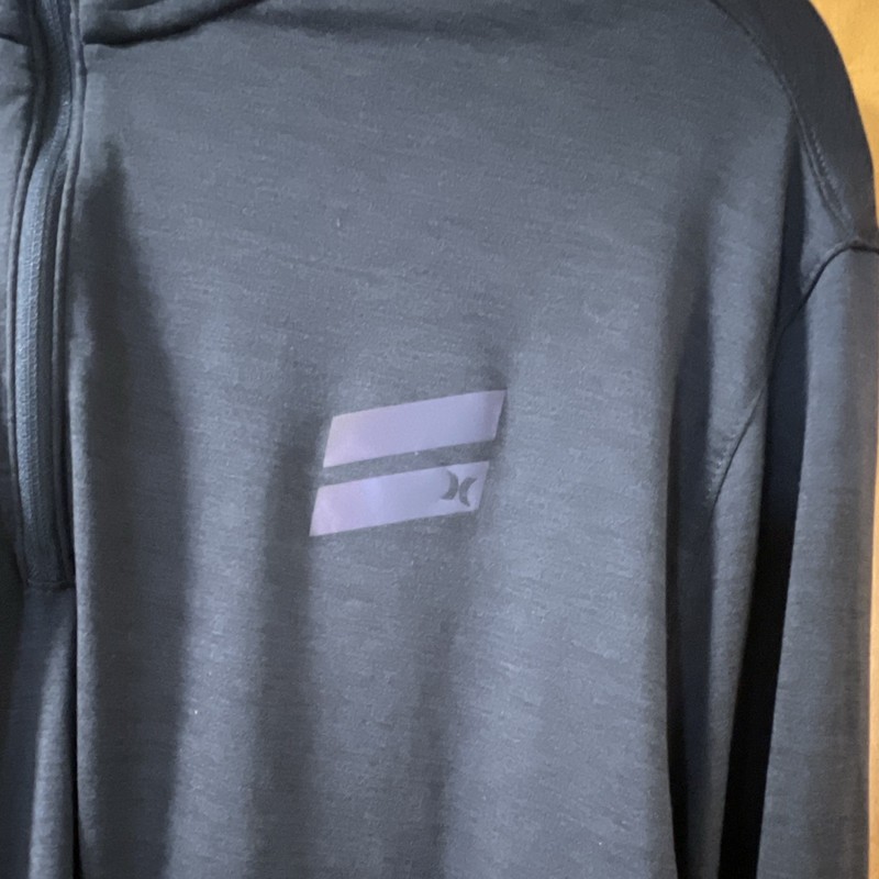 Hurley Athletic Pullover 1/4 zip Size M Men's Dark Gray 🌵🪸 gallery