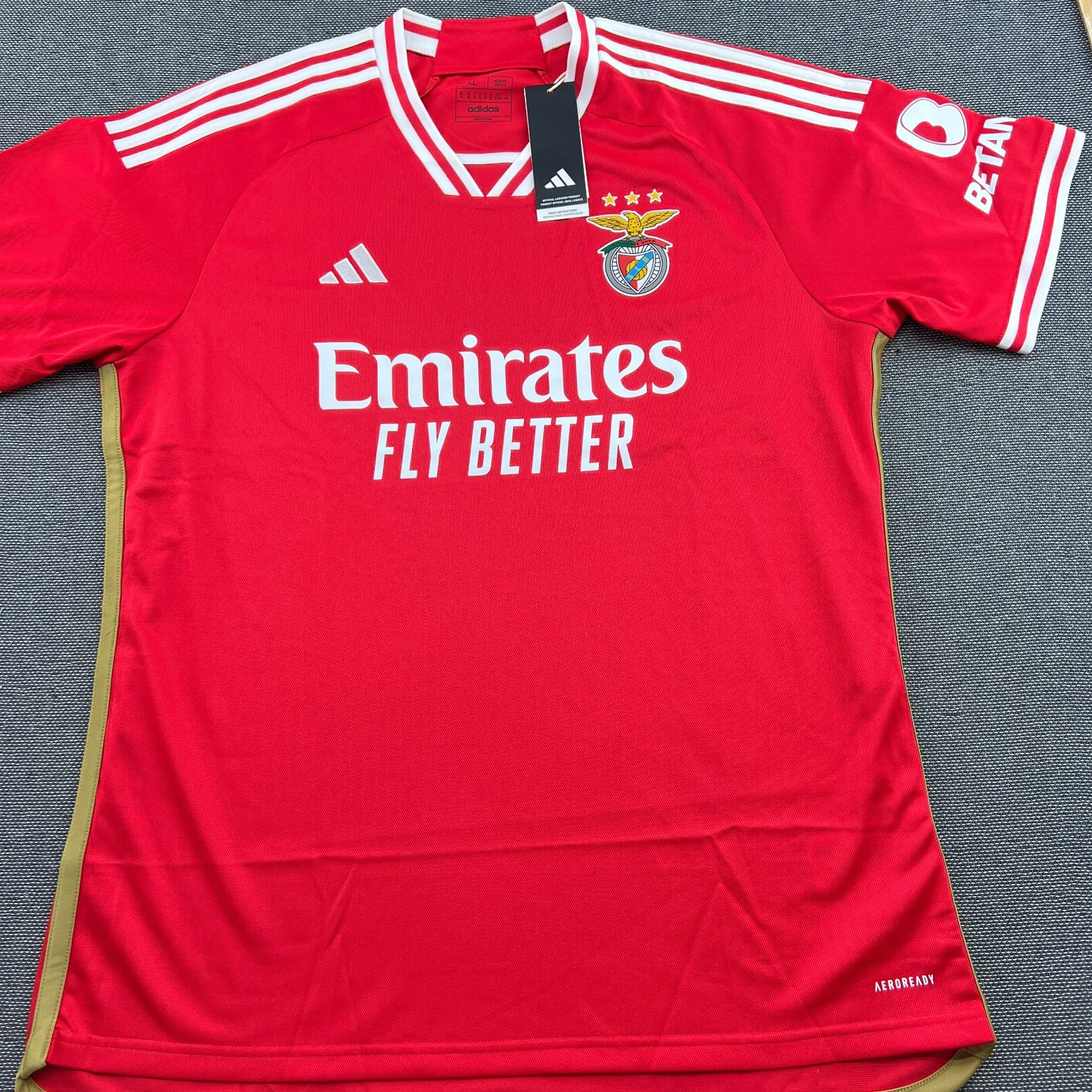 BNWT Benfica Adidas 2023-2024 Home Football Jersey Mens XL Adult Red Shirt gallery