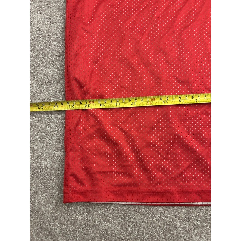 Alleson Athletic Basketball Jersey Mens L Red Excellent Reversible Mesh Number 7 gallery