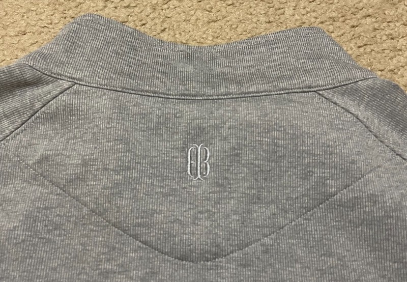 Holderness & Bourne The Robbins 1/4 Zip Pullover Men's L Gray La Salle Logo gallery