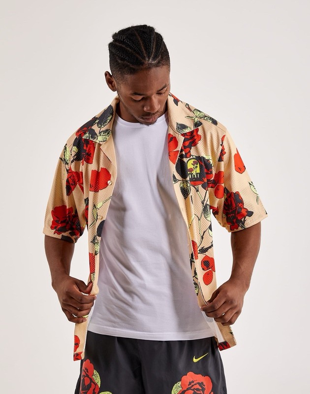 Nike Rose City Top Mesh Button Up Dri-FIT FJ1650-126 Short Sleeve Men Size Small gallery