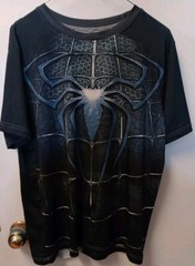Mens Spider T-Shirt Unbranded Chest 42″ Length 25.5″ Spider Front And Back.