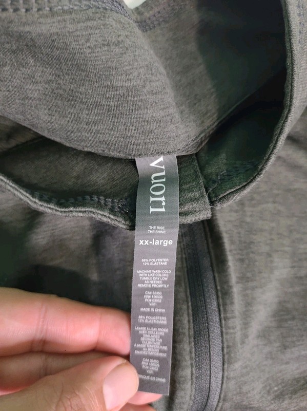 Vuori Ease Performance 1/4 Zip 2.0 Pullover Men’s Sz 2XL Charcoal Heather V221 gallery