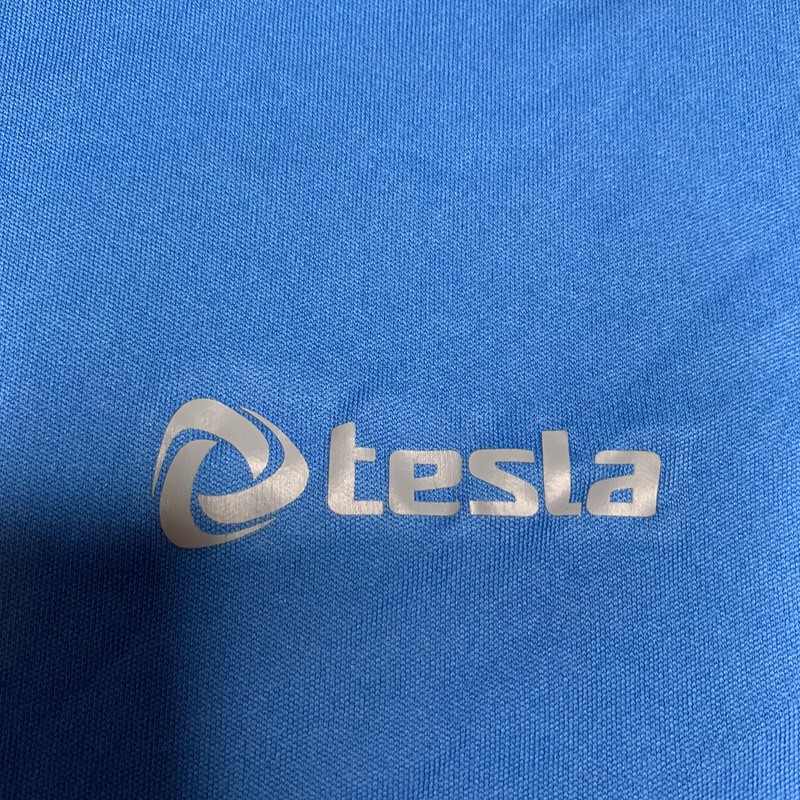 Tesla Training Hyper Dri Short Sleeve Shirt Royal Blue XL Flaws gallery