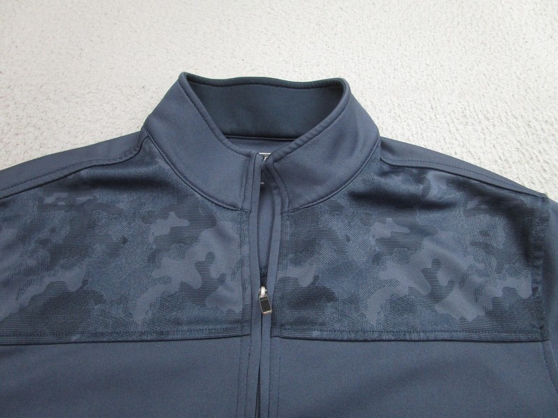 Pebble Beach Pullover Mens Medium Blue Dry-Luxe Performance 1/4 Zip Golf sweater gallery