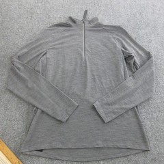 Lululemon Pullover Mens Large Gray 1/4 Zip Long Sleeve Athletic Running Top