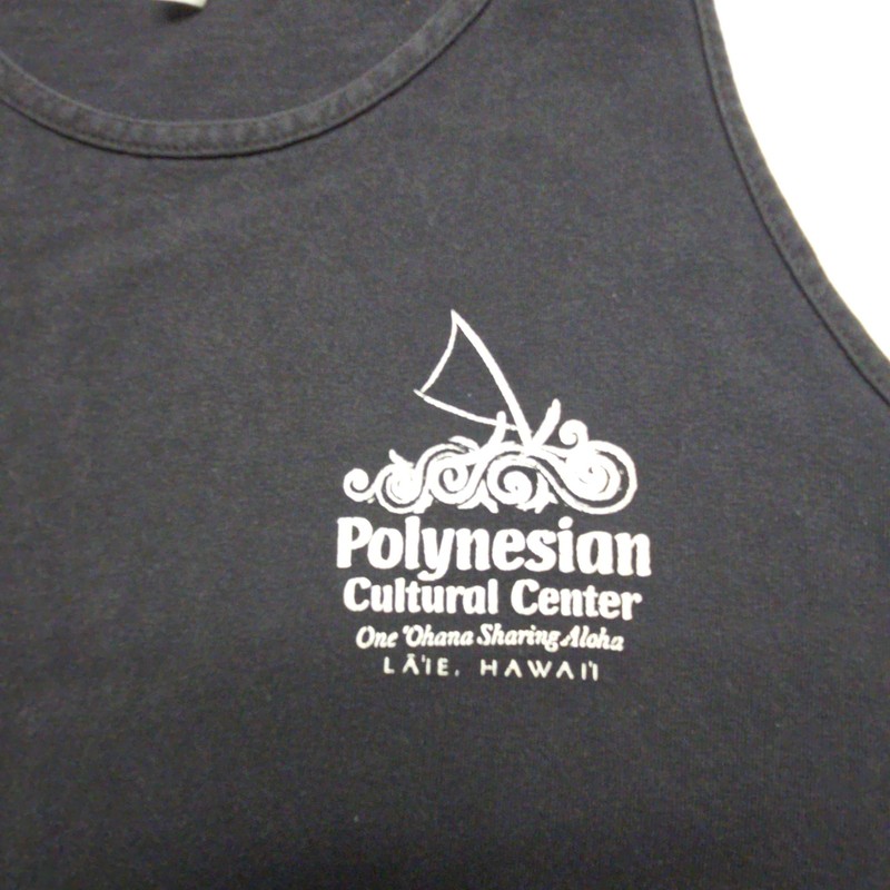 Polynesian Cultural Center Tank Top Mens Black Graphic XL Hawaii Cotton gallery