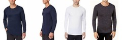 32 Degrees HEAT Underwear Men’s Thermal Base-Layer Crew-Neck Top Long Sleeve