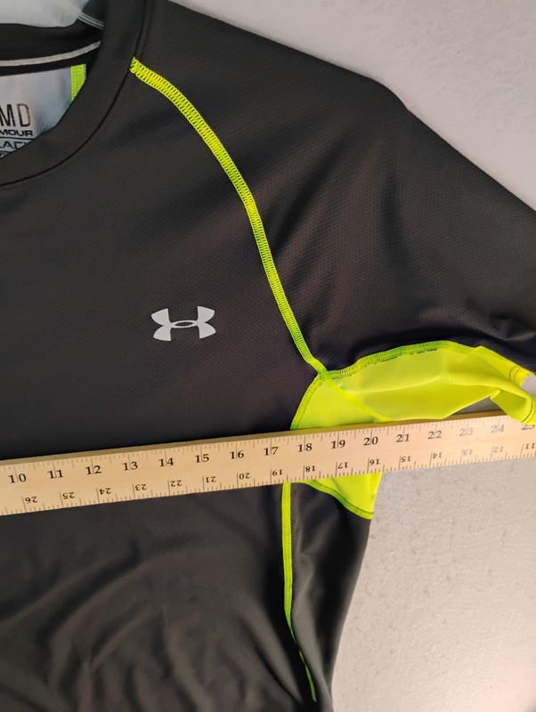 Under Armour Mens Shirt Medium Multicolor Heat Gear Regular Fit Code Black gallery