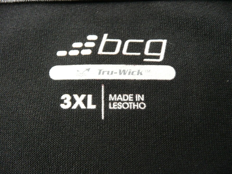 BCG Tru Wick Men's Black Size 3XL Active Short Sleeve Crew Neck Pullover T-shirt gallery
