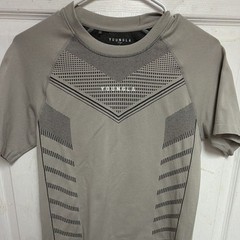 YoungLA Men’s Athletic Fit Raglan Crew Neck Stretch Tee Gray L