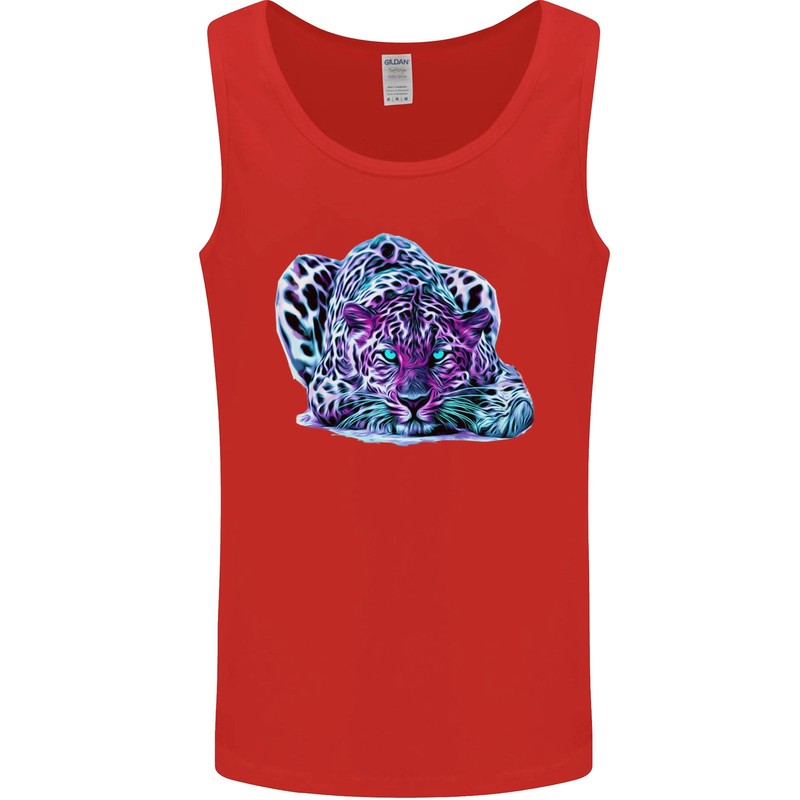 Colourful Leopard Wild Cat Panther Mens Vest Tank Top gallery