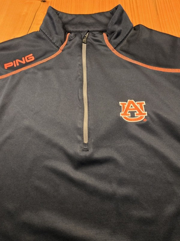 Ping Performance 1/4 Zip Pullover Auburn Tigers Navy/Orange XL gallery