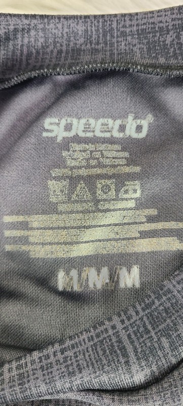 Speedo UV Blockthburn Short Sleeve shirt SZ(M) grey black gallery