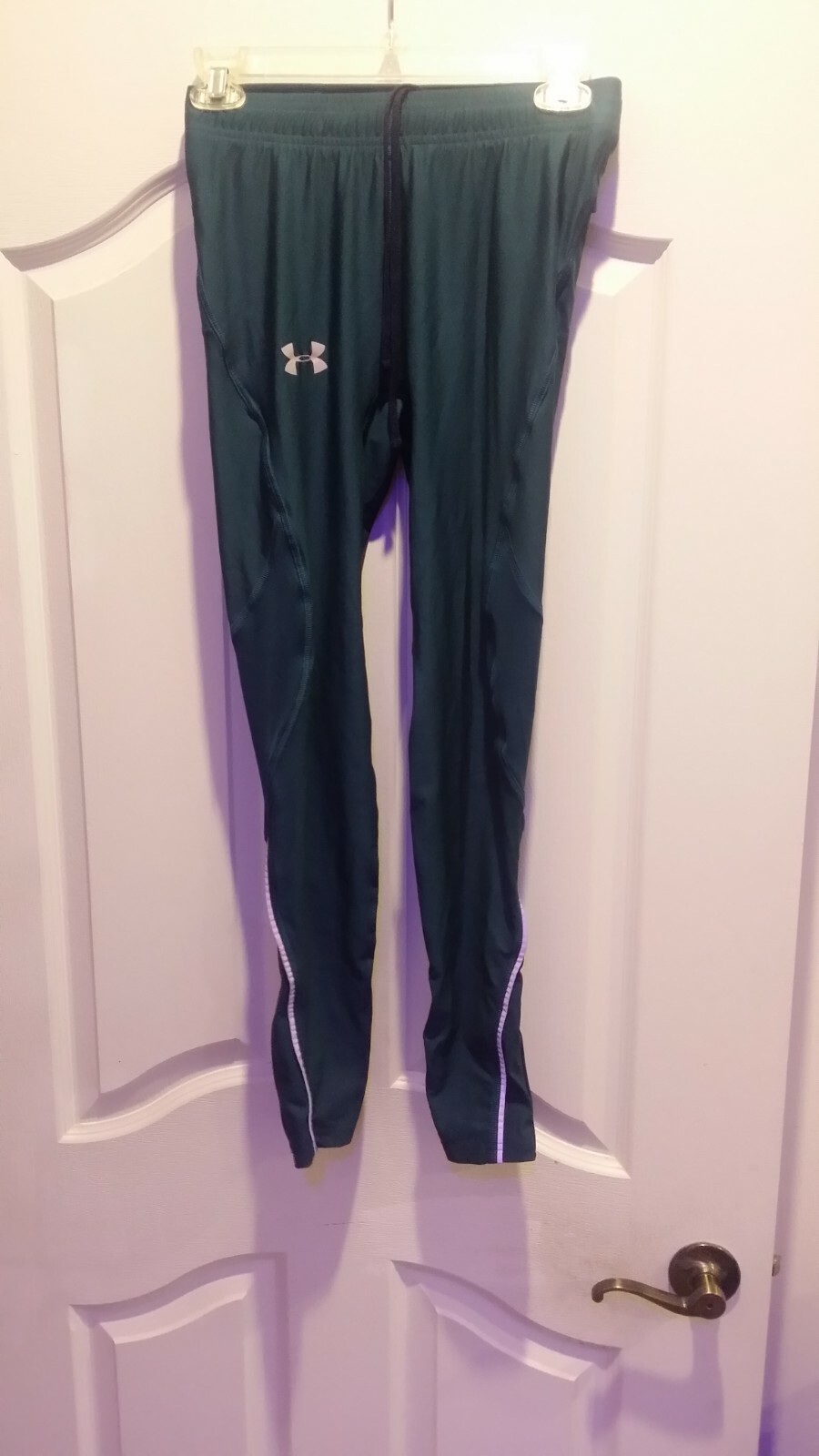 UNDER ARMOUR HEAT GEAR COMPRESSION TIGHTS AQUA SIZE MEDIUM gallery