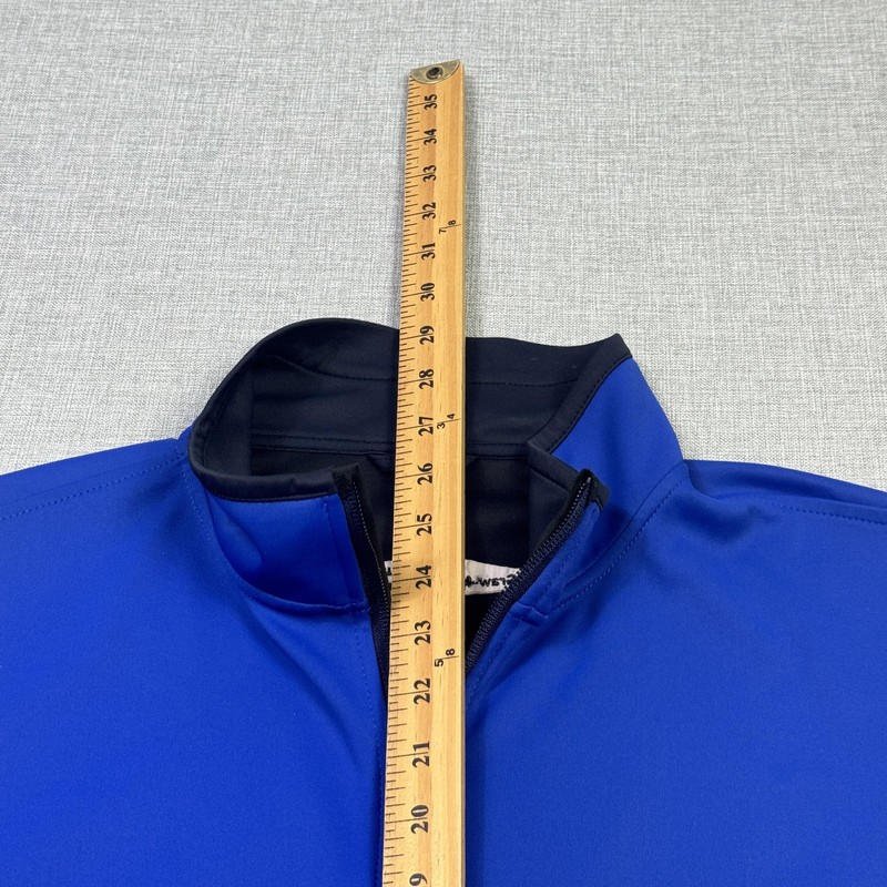 Zero Restriction 1/4 Zip Golf Vest Pullover Mens L Blue Sleeveless Performance gallery
