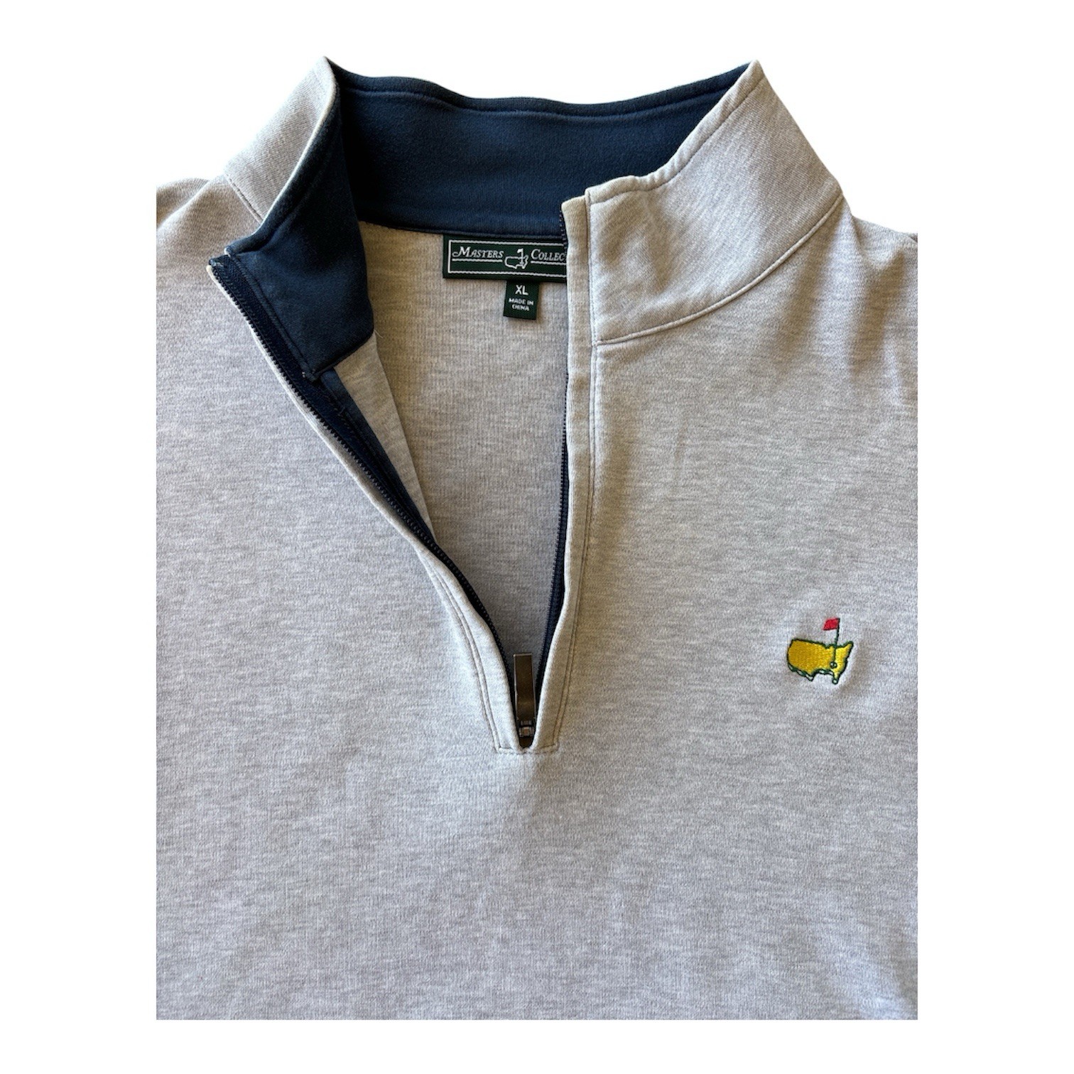 Masters Collection Pullover Mens XLarge Gray Quarter Zip Golf Augusta National gallery