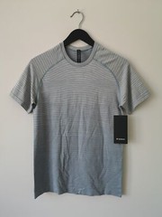 NWT LULULEMON WVCH/WHTO Blue Grey Metal Vent Tech SS 2.0 Top Shirt Men’s XL