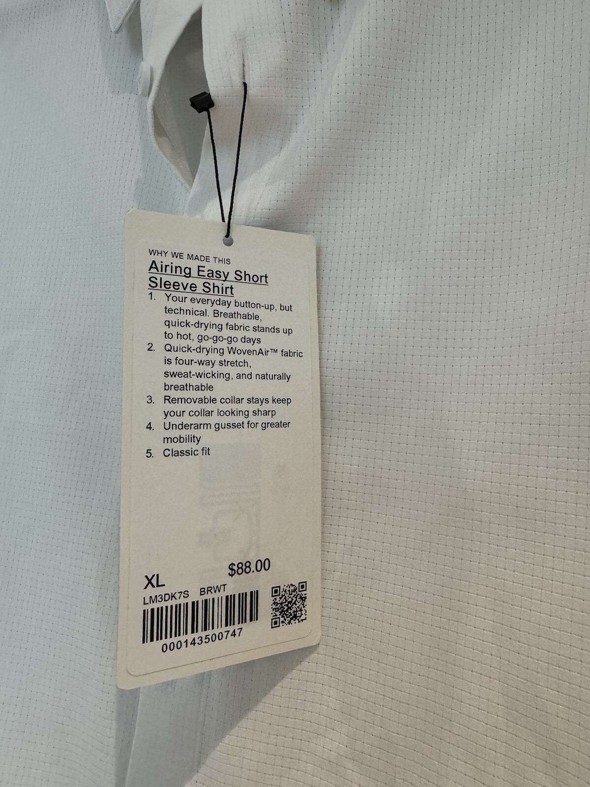 Lululemon Airing Easy Camp Collar Shirt Short Sleeve Size XL gallery