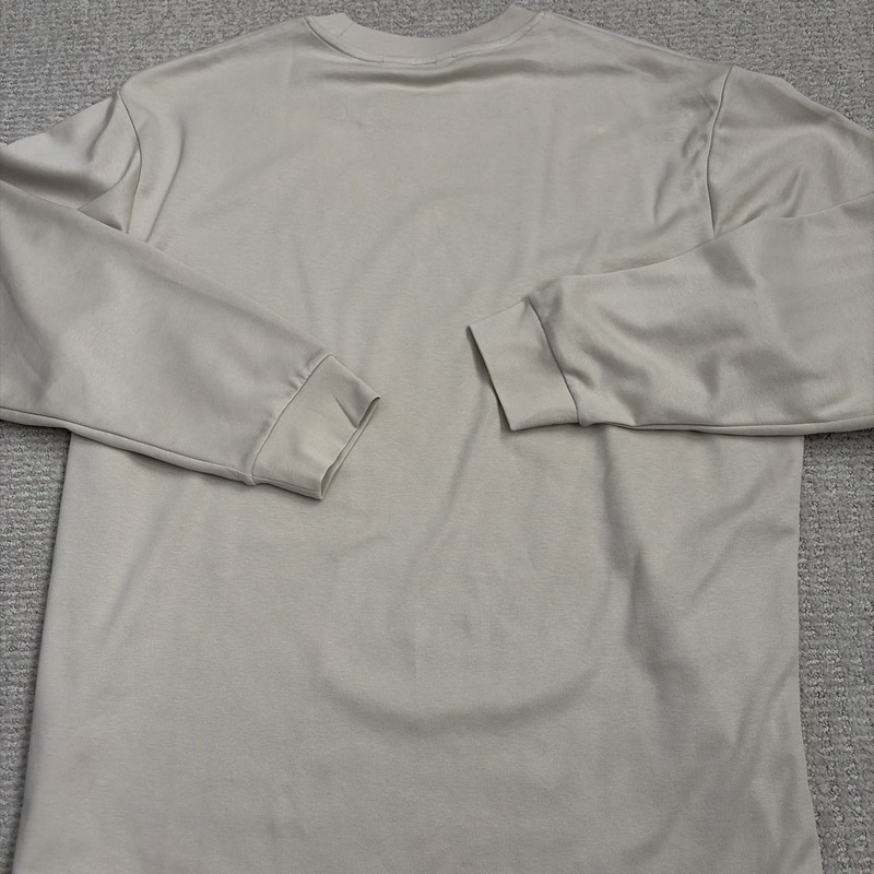 Uniqlo Japan Cream Long Sleeve Crewneck Athletic Shirt Sports Men Sz XL airism gallery
