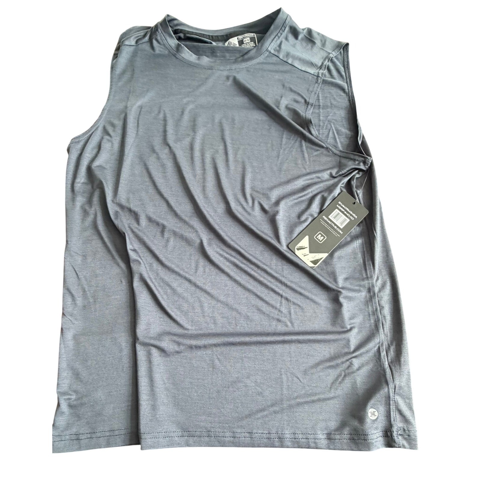 RBX Active Performance Tank Top Gray Sleeveless CRM345A Workout Gym Medium gallery