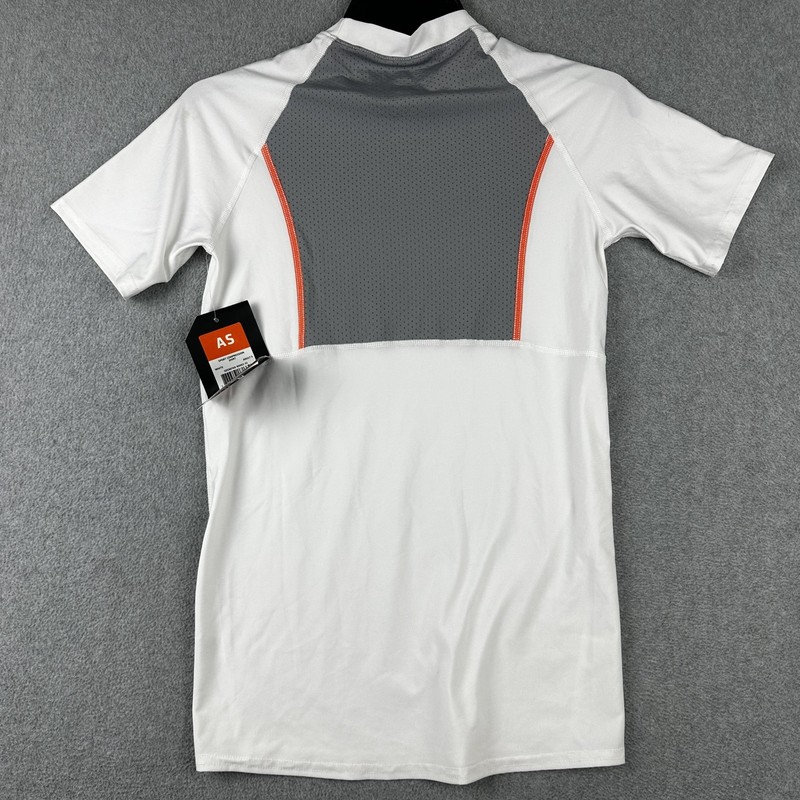 Shock Doctor Compression Shirt Mens Small White Short Sleeve Athletic SDS90760 gallery