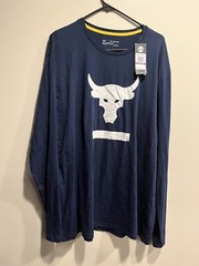 Under Armour Project Rock Hardest Worker In The Room LS Shirt Sz 2X 1345814-408