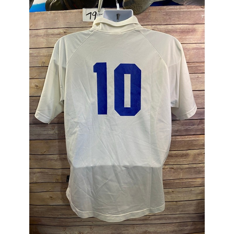Adidas Mens Medium Trevian SC Soccer Jersey Polo White #10 gallery