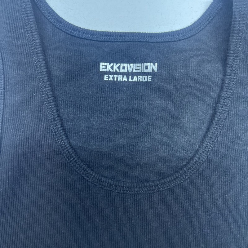 Ekkovision Men’s Tank Top Compression Beater Black Extra Large gallery