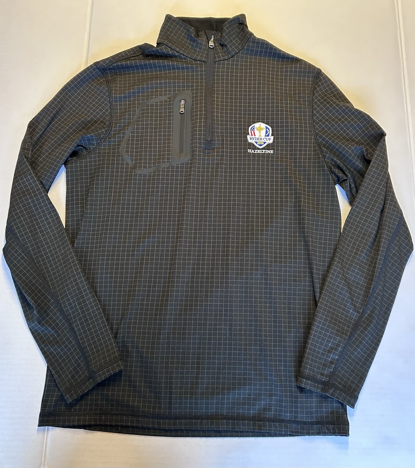 RLX Ralph Lauren Gray Ryder Cup Hazeltine Tour 1/2 Zip Pullover USA Size Medium gallery