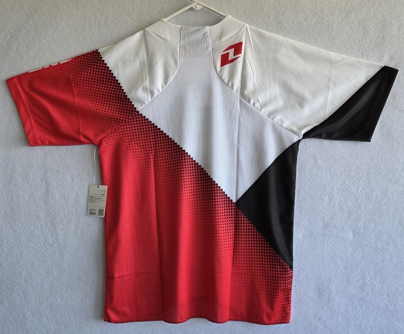 One Industries MTB MX BMX Vapor Short Sleeve Men’s Size Large Black White Red gallery