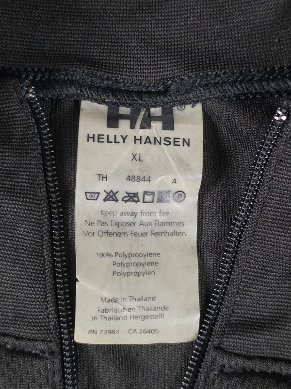Helly Hansen Mens Base Layer 1/4 Zip Pullover Shirt XL Stretch Black Lightweight gallery