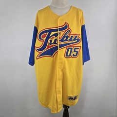 NWT Vintage 90’s Y2K Fubu Sports Baseball Jersey Size L Men NEW DS Hip Hop Rap