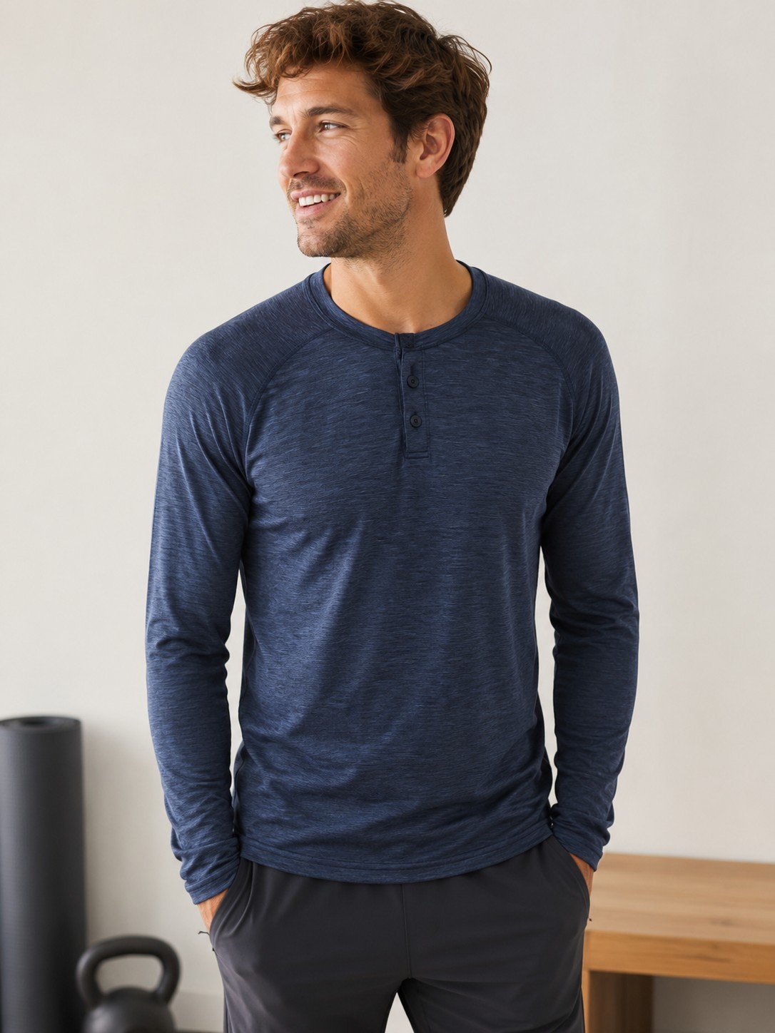 Lululemon Metal Vent Tech Henley Long Sleeve Top Size L Sporty Athletic Outdoors gallery