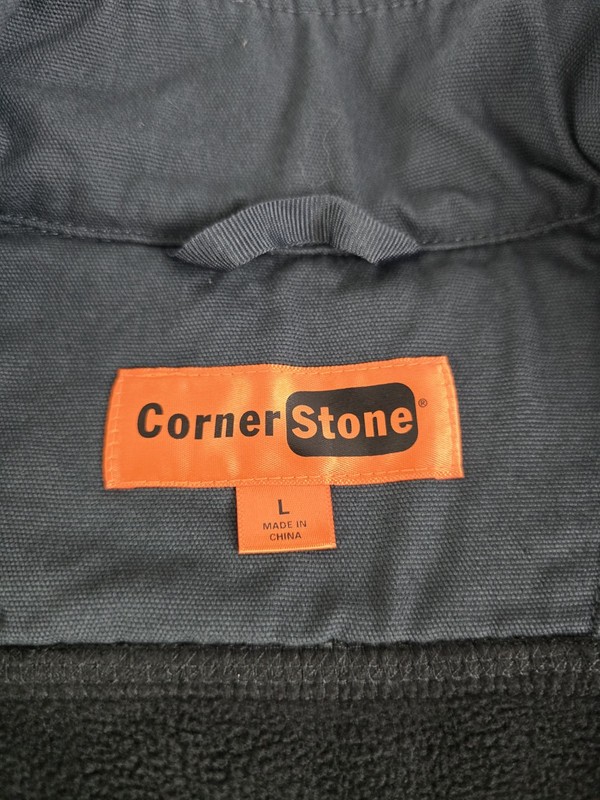 CornerStone Duck Bonded Soft Shell Jacket Gray Cotton Work Coat Mens Size M NWOT gallery