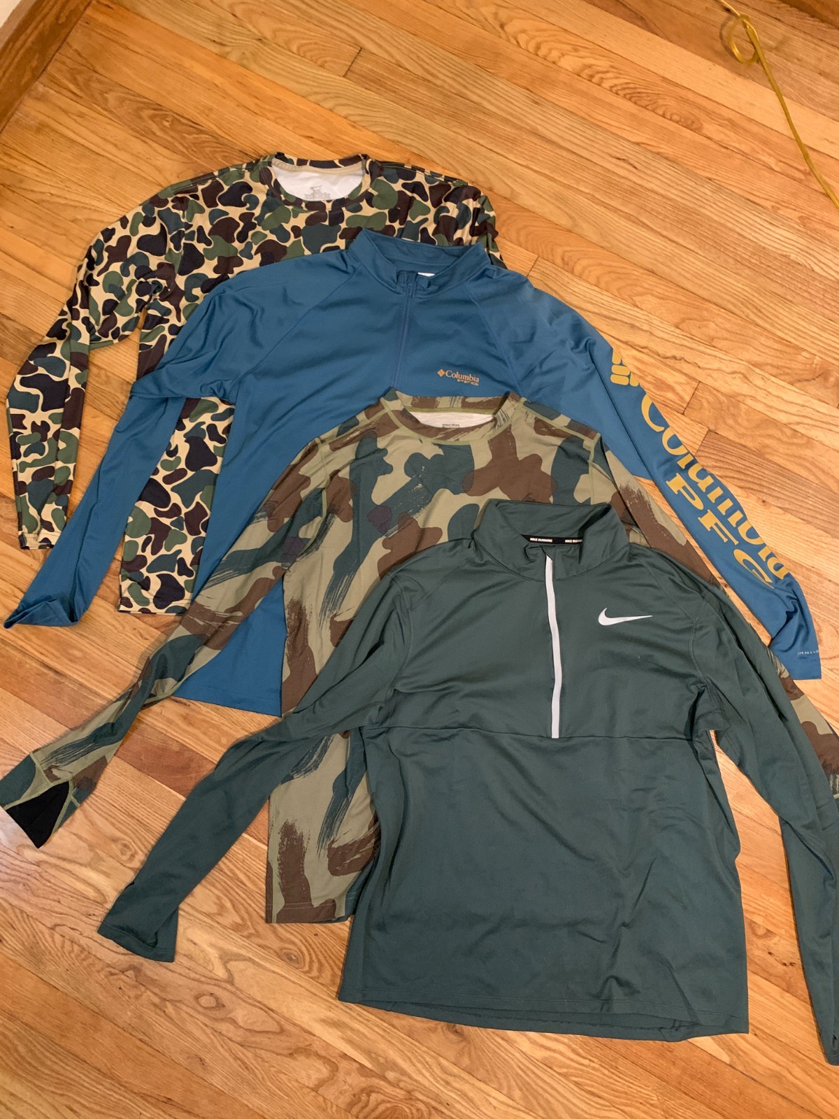Nike Running, Columbia PFG, Kevin's, Burton - Men's Sz Medium Performance Shirts gallery